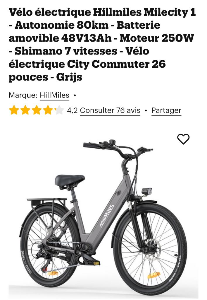 Vélo électrique, encore dans son emballage, Vélos & Vélomoteurs, Vélos électriques, Neuf, Autres marques, Enlèvement