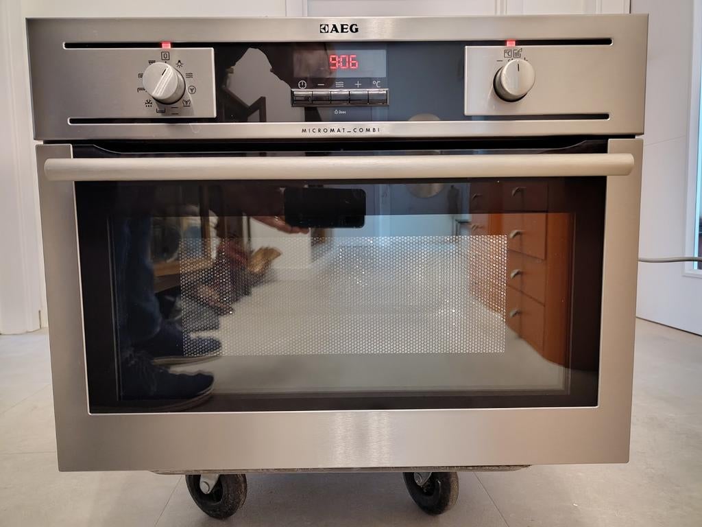 Inbouw combi oven AEG,goede staat, micromat combi, Oven, Inbouw, 45 tot 60 cm, Ophalen