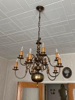 Beau lustre à boule en laiton hollandais/flamand antique, Enlèvement