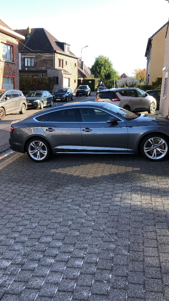 Audi A5, Autos, Audi, Cuir, Argent ou Gris, Entretenue par le concessionnaire, Noir
