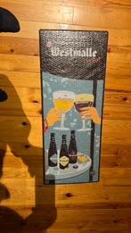 Emaille bord Westmalle is nog ingepakt. Nr143., Ophalen, Nieuw, Reclamebord