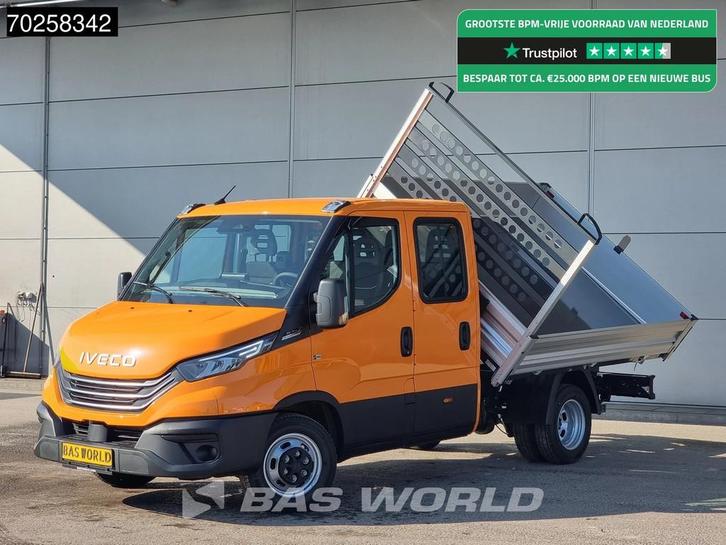 Iveco Daily 35C21 BPM VRIJ! 3-Zijdige Kipper Dubbel Cabine 2, Autos, Camionnettes & Utilitaires, Entreprise, Achat, Caméra de recul