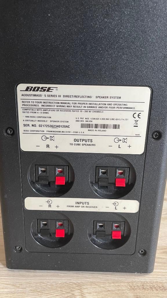 Bose Subwoofer, TV, Hi-fi & Vidéo, Enceintes, Utilisé, Subwoofer, 120 watts ou plus, Bose, Enlèvement