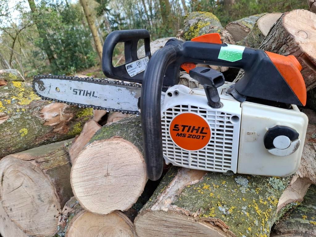 Scie à chaîne Stihl MS200t à manche supérieur, Jardin & Terrasse, Outils à main, Envoi
