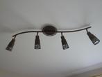Klassieke Plafondlamp (4 lampen - led of spaarlamp), Enlèvement, Comme neuf, Métal