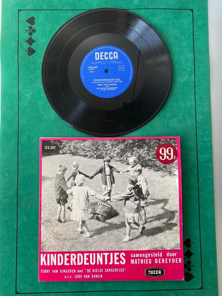 🍄 Vintage LP “ Kinderdeuntjes.” Terry Van Ginderen, Cd's en Dvd's, Vinyl | Kinderen en Jeugd, Zo goed als nieuw, Muziek, Ophalen of Verzenden