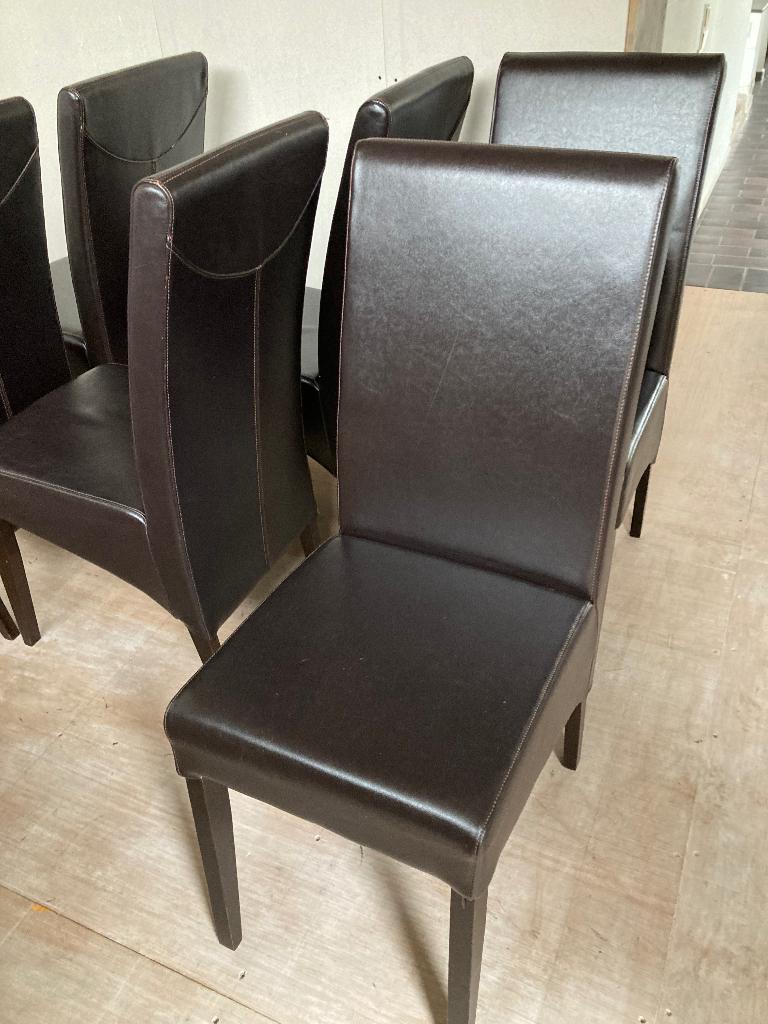 Stoelen, Huis en Inrichting, Stoelen, Ophalen, Gebruikt, Bruin, Vijf, Zes of meer stoelen