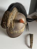 "Antieke Franse/Belgische Kurassiershelm, Verzamelen, Militaria | Algemeen, Ophalen