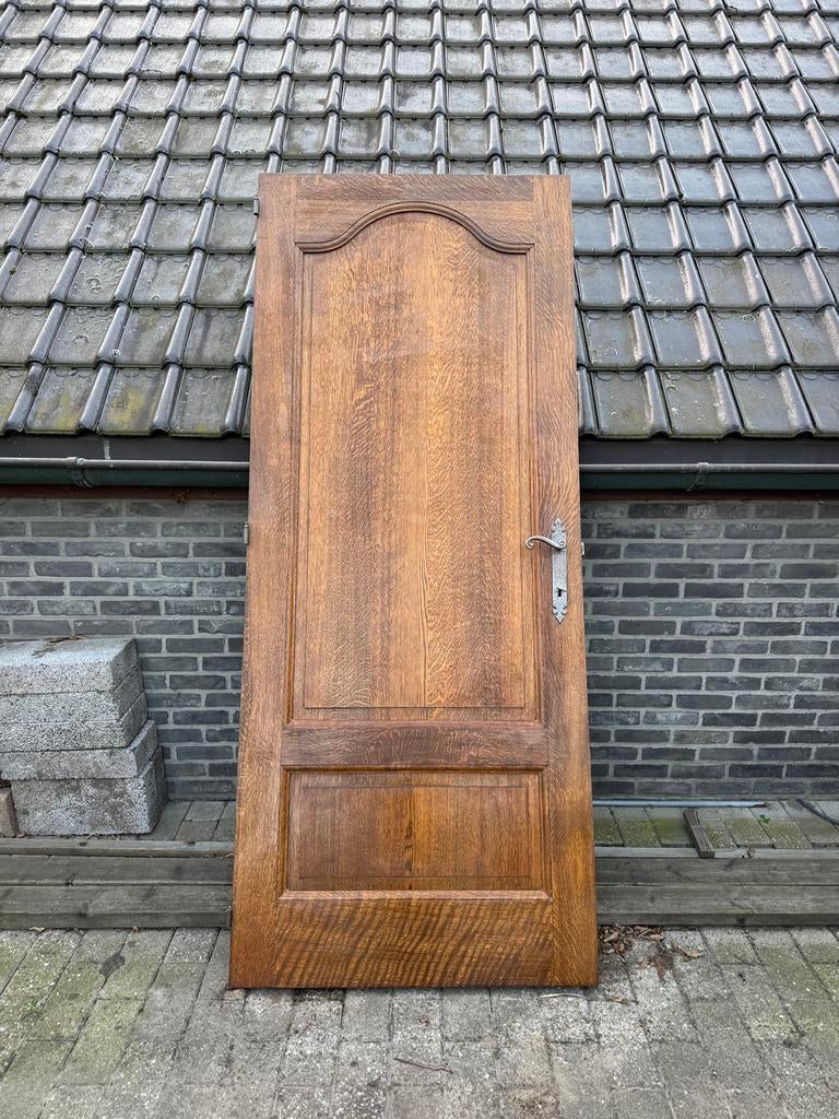 5x massief eiken deuren, Ophalen, Gebruikt, 80 tot 100 cm, Binnendeur