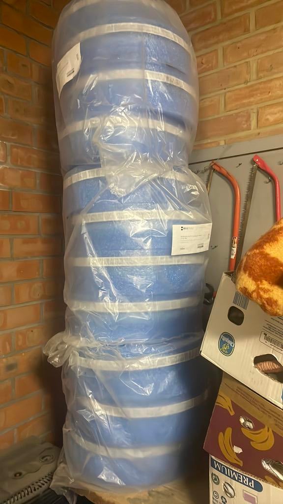 Rand isolatie met PE folie strip 8x150mm 11x25m, Doe-het-zelf en Bouw, Isolatie en Afdichting, Ophalen, Nieuw, Overige materialen