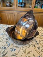 Bols à laitue/frites en métal argenté épais Whiskemann, Enlèvement ou Envoi