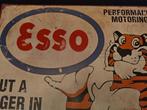 ESSO Tiger Performance 70x50cm., Ophalen of Verzenden, Gebruikt, Reclamebord