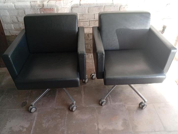 Luxe fauteuils uit de jaren 90 van Poltrona, Huis en Inrichting, Fauteuils, Leer, Ophalen