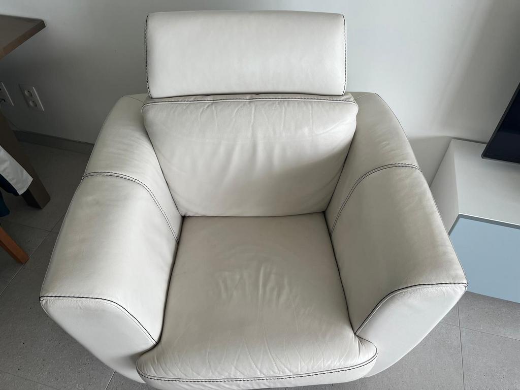 Draaiende leren zetel, Ophalen, Gebruikt