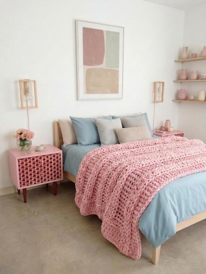 Paar houten vintage nachtkastjes, Ophalen, Zo goed als nieuw