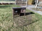Konijnenhok met buitenren, voederbak en 3 drinkflessen, Dieren en Toebehoren, Ophalen, Gebruikt, Hok