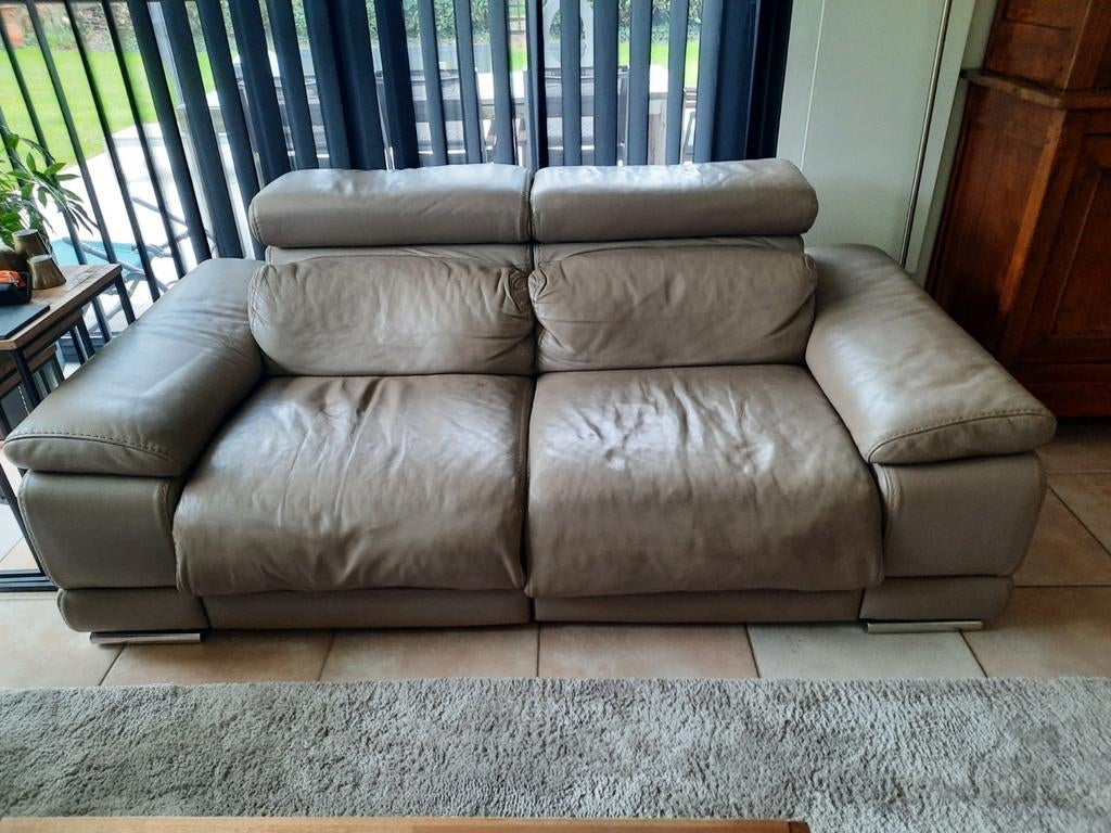 Lederen zetel,goede staat, Enlèvement