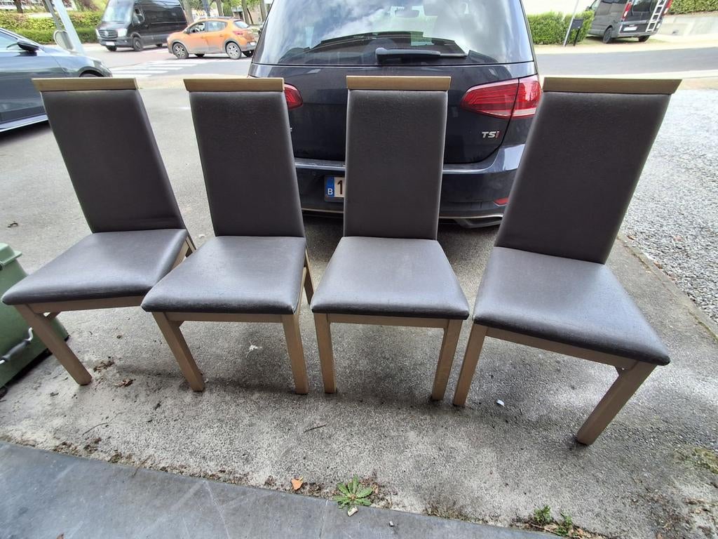 Stoelen, Ophalen, Gebruikt, Leer, Vier