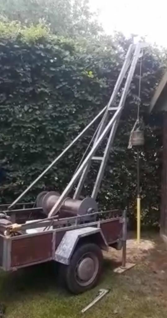 Heiinstallatie voor grondwaterputten, Ophalen