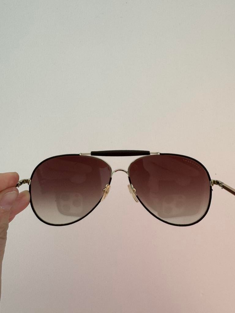 Zonnebril longchamp, Handtassen en Accessoires, Overige merken, Gebruikt, Zonnebril, Bruin