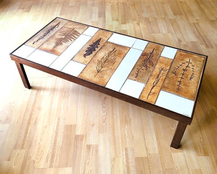 ️️✔️ Roger Capron Salontafel, Huis en Inrichting, Tafels | Salontafels, Zo goed als nieuw, Rechthoekig, Ophalen of Verzenden