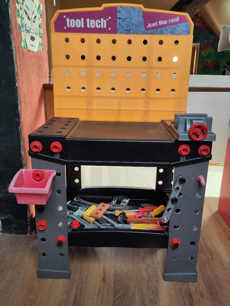 Werkbank voor kinderen met gereedschap, Enfants & Bébés, Jouets | Tables de jeux, Enlèvement, Utilisé