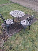 Set de bistrot en fonte et aluminium moulé., Enlèvement, Aluminium, Sets de jardin