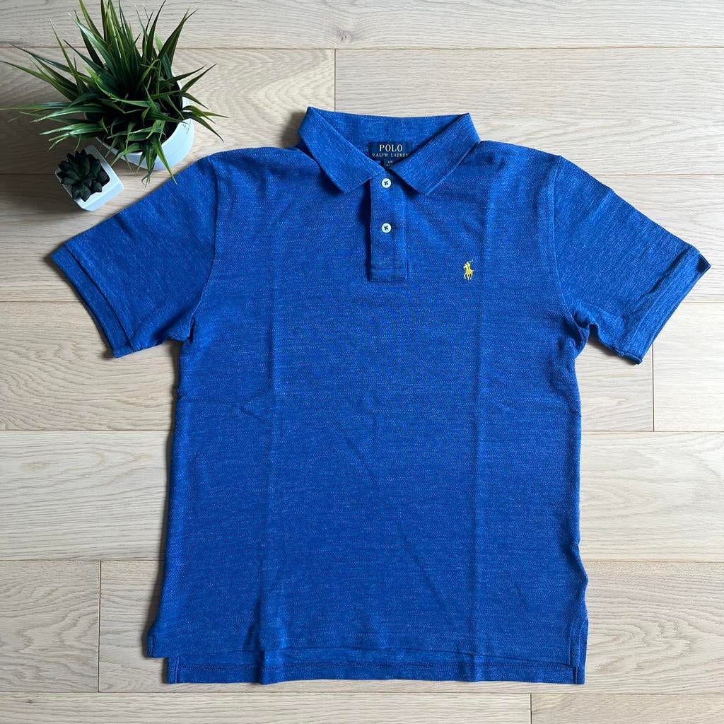 Ralph Lauren Polo - Blauw & Geel - Maat S (L Kids) - Nieuw, Envoi, Neuf, Taille 46 (S) ou plus petite, Bleu