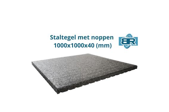 Granuflex rubberen paardenstaltegels 40mm 1x1m