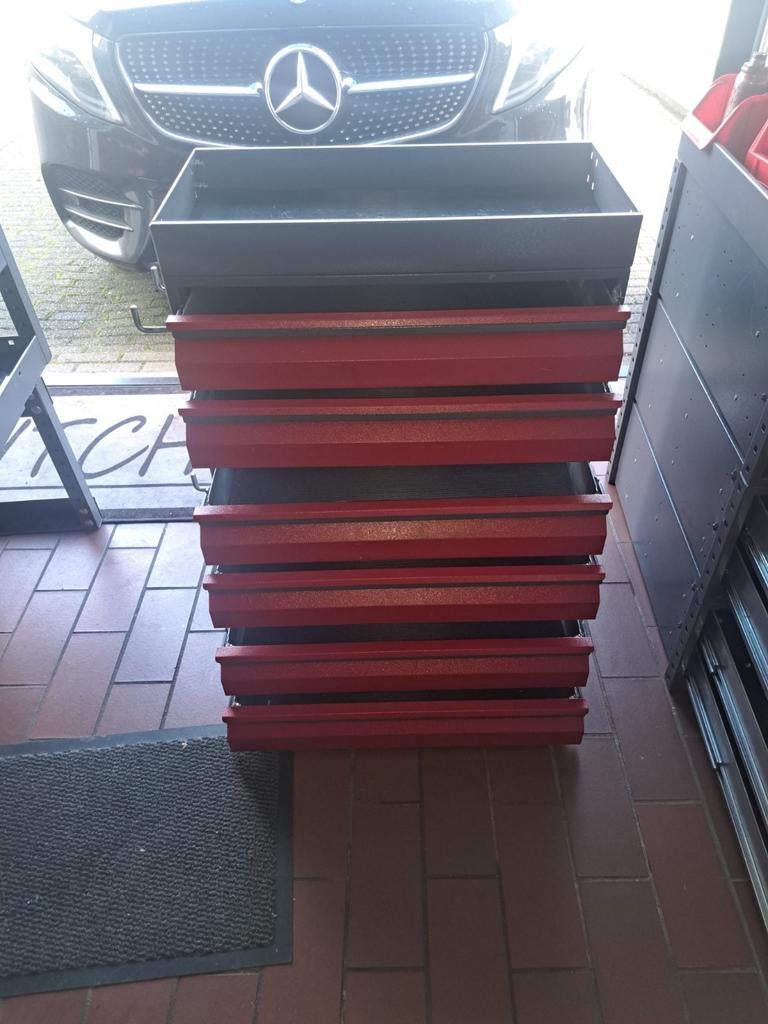 3 delige rek voor gereedschappen op rollagers voor werkauto., Auto diversen, Bagagerekken, Ophalen