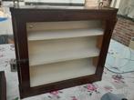 Hangkastje / Etallage, Huis en Inrichting, Ophalen, Minder dan 50 cm, Gebruikt, Glas