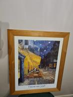 Print met houte kader, Ophalen