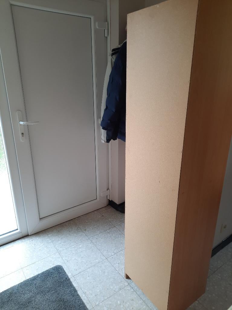 Armoire colonne aspect  bois 1,70 m, 25 à 50 cm, Comme neuf, 150 à 200 cm, Enlèvement