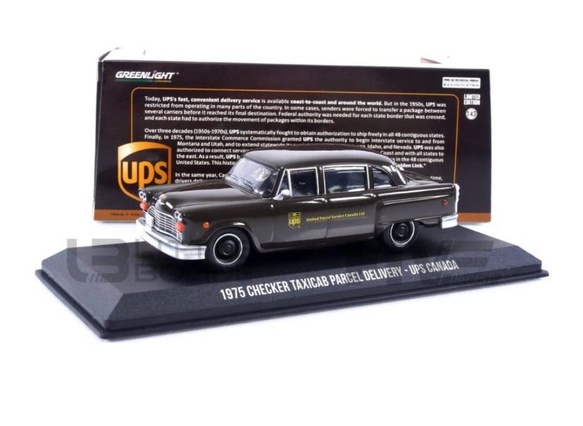 Checker Taxicab UPS Canada 1975 Greenlight, Enlèvement ou Envoi, Comme neuf
