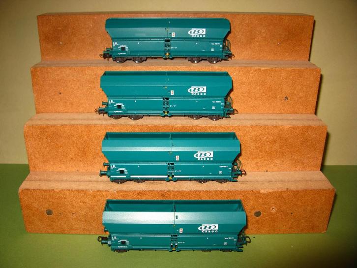 FLEISCHMANN HO : 4x wagon B cargo de type Falls n 5524, Hobby & Loisirs créatifs, Trains miniatures | HO, Comme neuf, Wagon, Fleischmann