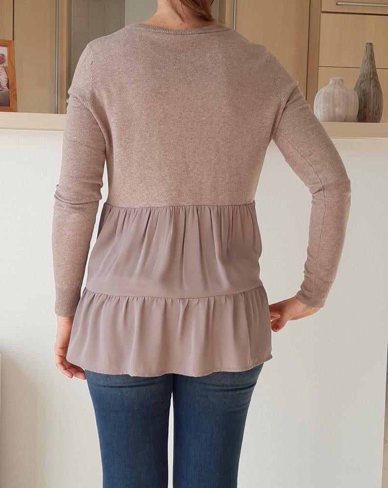 Beige cardigan - voile, Kleding | Dames, Truien en Vesten, Ophalen of Verzenden, Gedragen, Maat 36 (S), Beige