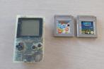 Nintendo Gameboy pocket Transparant met 2 spelletjes, Games en Spelcomputers, Ophalen of Verzenden, Gebruikt, Game Boy Classic