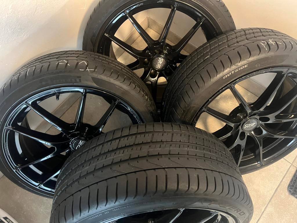 Jantes OZ 19 très bon état 5X112 pirelli, Enlèvement, 19 pouces, Pneu(s)