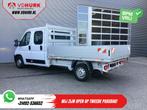 Opel Movano 2.2 140 pk DC Dubbel Cabine Open Laadbak/ 7 Pers, Auto's, Bestelwagens en Lichte vracht, Wit, Bedrijf, Electronic Stability Program (ESP)
