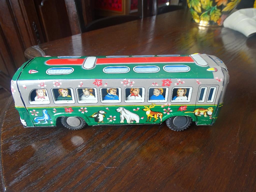 jouet ancien petit bus en tole, Enlèvement ou Envoi