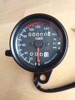 Kilometerteller caferacer bobber tracker scrambler zwart 3, Motoren, Ophalen of Verzenden