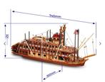 Maquette bateau bois Mississippi occre neuf, Enlèvement ou Envoi, Neuf, 1:200 ou moins, Autres marques