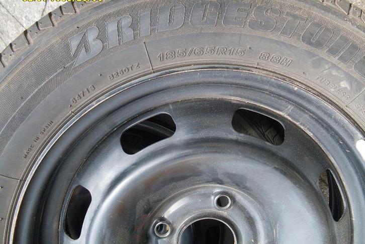 Autobanden op stalen velgen, Auto-onderdelen, Banden en Velgen, Banden en Velgen, Zomerbanden, 15 inch, 185 mm, Personenwagen