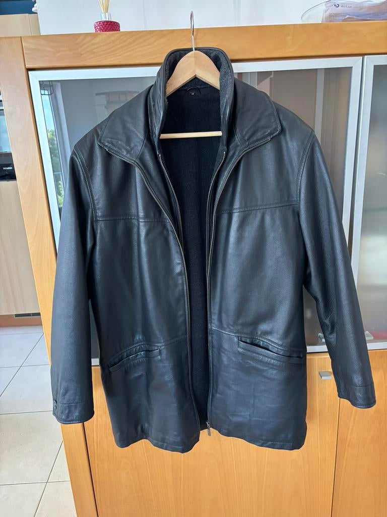 Leren jas maat M, Ophalen, Zo goed als nieuw