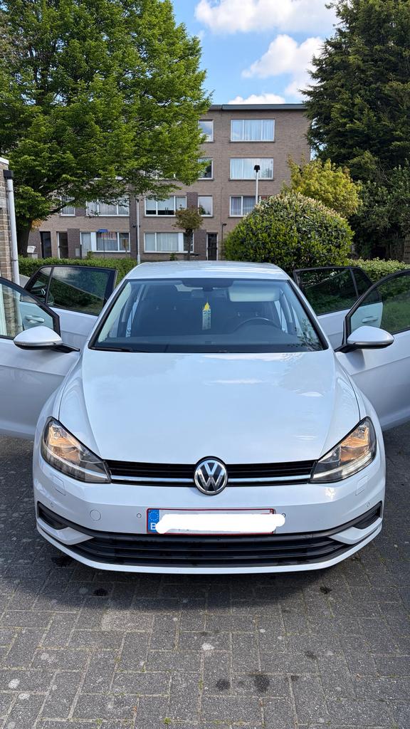 Golf 7 wit metallic AUTOMAAT te koop, Auto's, Volkswagen, Automaat, Stof, Wit, 5 zetels