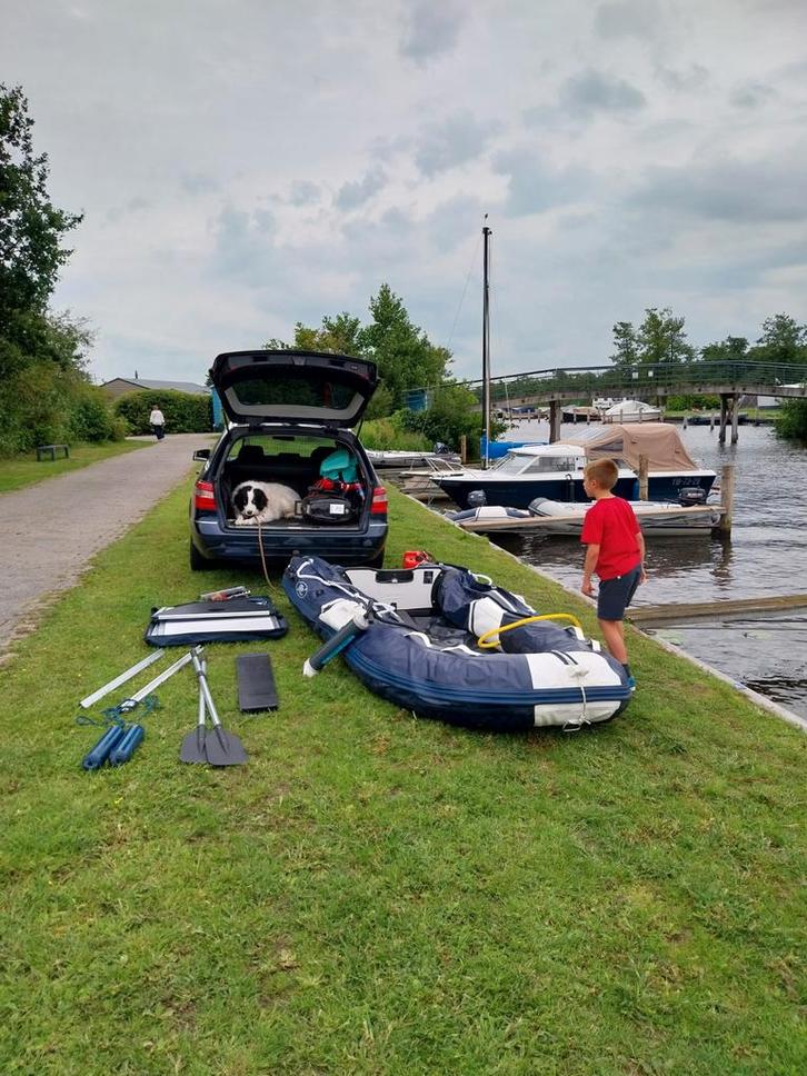 Rib 3 meter alu bodem opvouwbaar met 5pk tohatsu motor, Watersport en Boten, Rubberboten, Ophalen