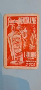 Carte à jouer Antwerp_Liquors Fontaine_rood_153, Enlèvement ou Envoi, Utilisé, Carte(s) à jouer