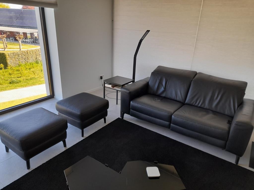 2-persoons bank relax Leolux, Ophalen, Leer