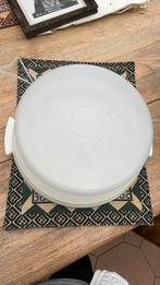 Ronde witte taartdoos tubberwaere, Huis en Inrichting, Keuken | Tupperware, Ophalen of Verzenden, Zo goed als nieuw