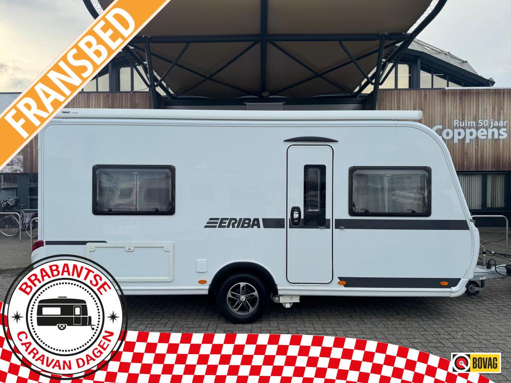 Eriba Nova 445 2020 MOVER + LUIFEL!, Caravans en Kamperen, Vast bed, Treinzit, 5 tot 6 meter, Eriba